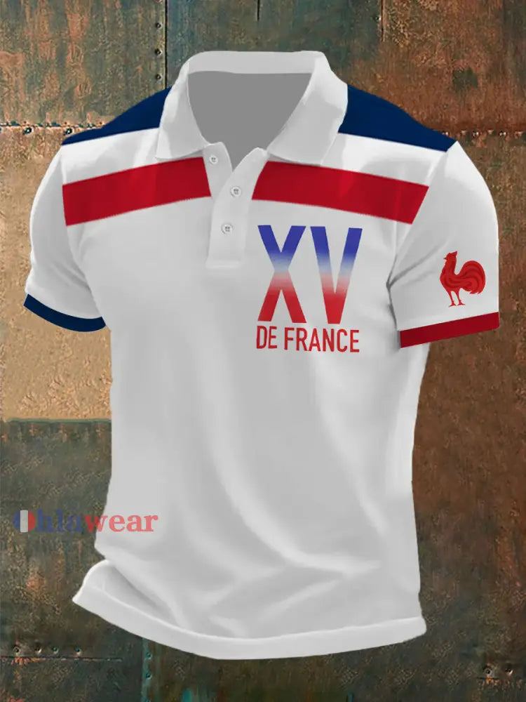 Polo à manches courtes XV De France Homme Blanc / S
