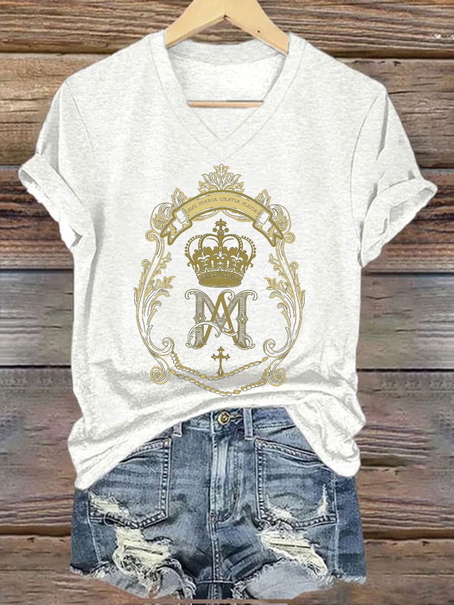 T-shirt imprimé catholique pour femmes