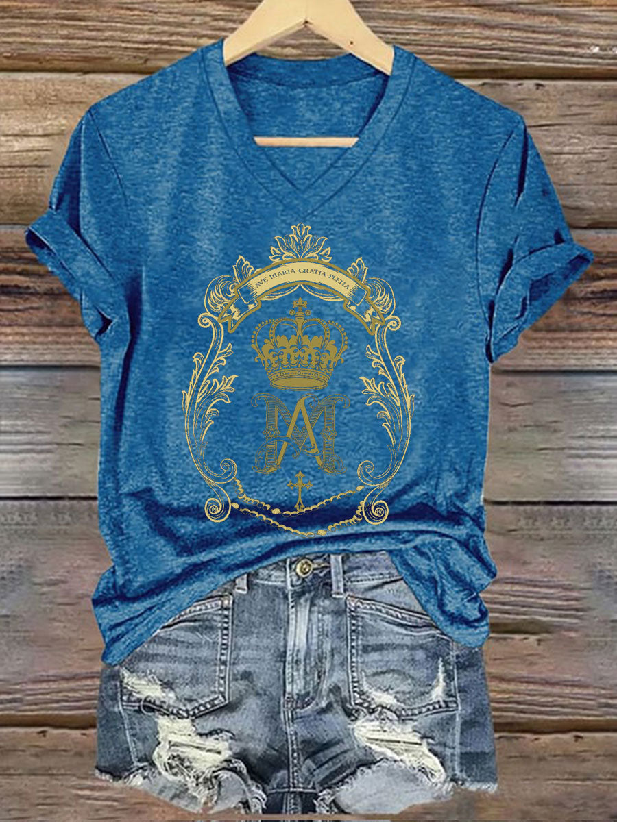 T-shirt imprimé catholique pour femmes