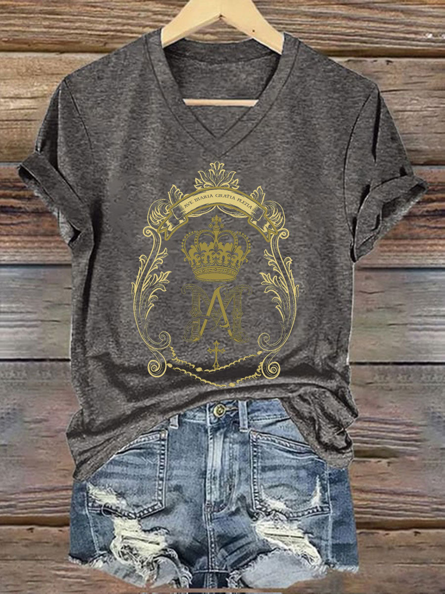 T-shirt imprimé catholique pour femmes