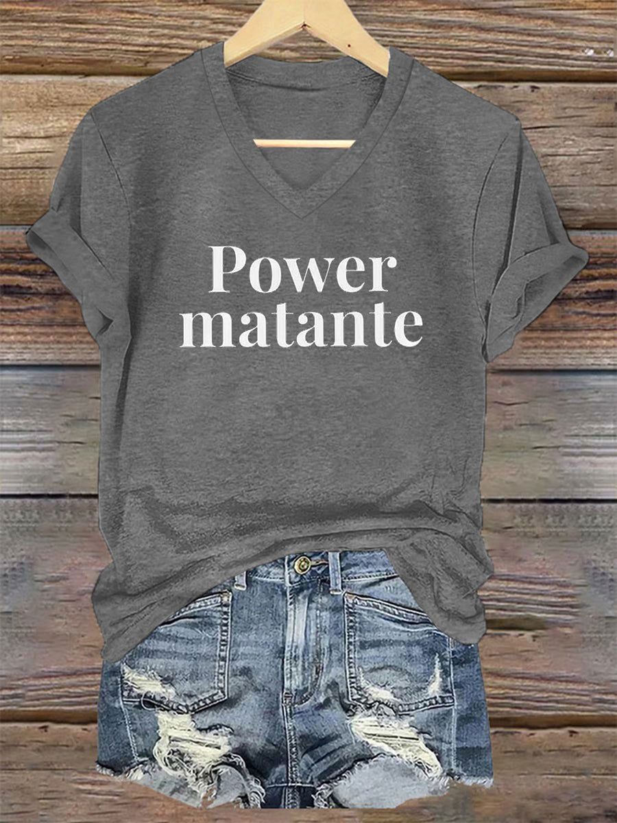T-shirt Power matante Femme