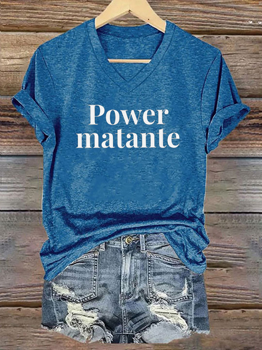 T-shirt Power matante Femme