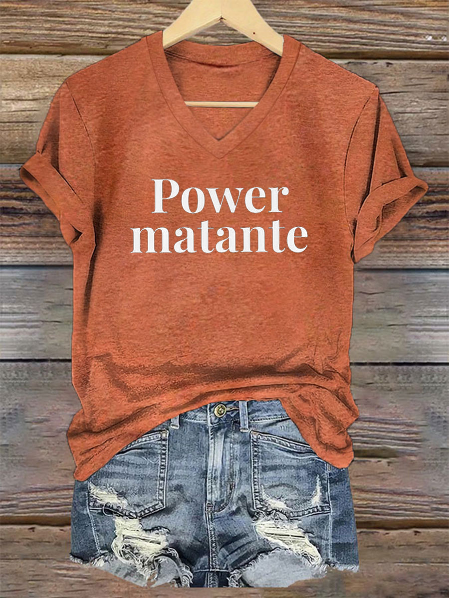 T-shirt Power matante Femme