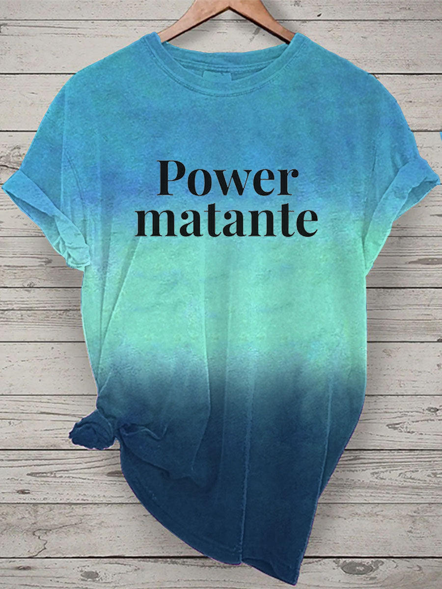 T-shirt Power matante Femme