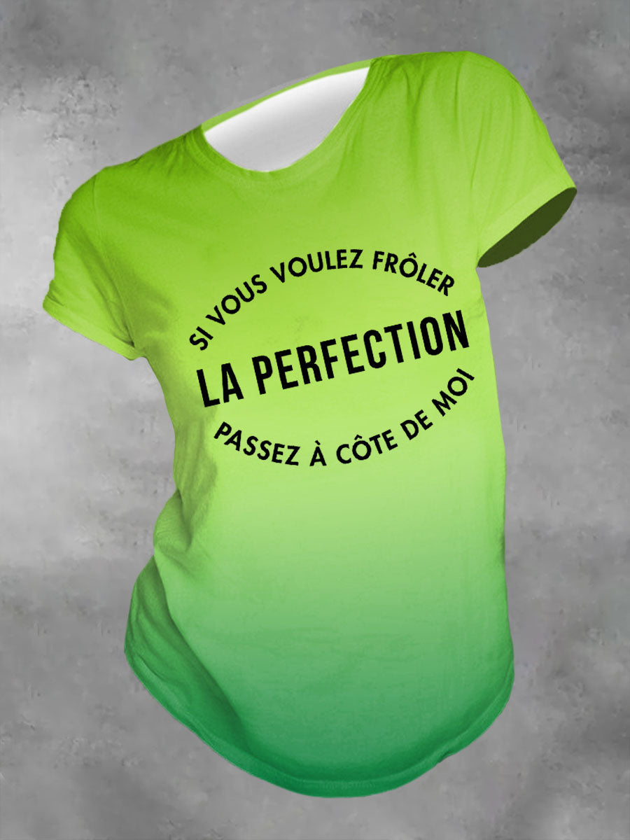 T-shirt imprimé France Perfect Femme Vert / S
