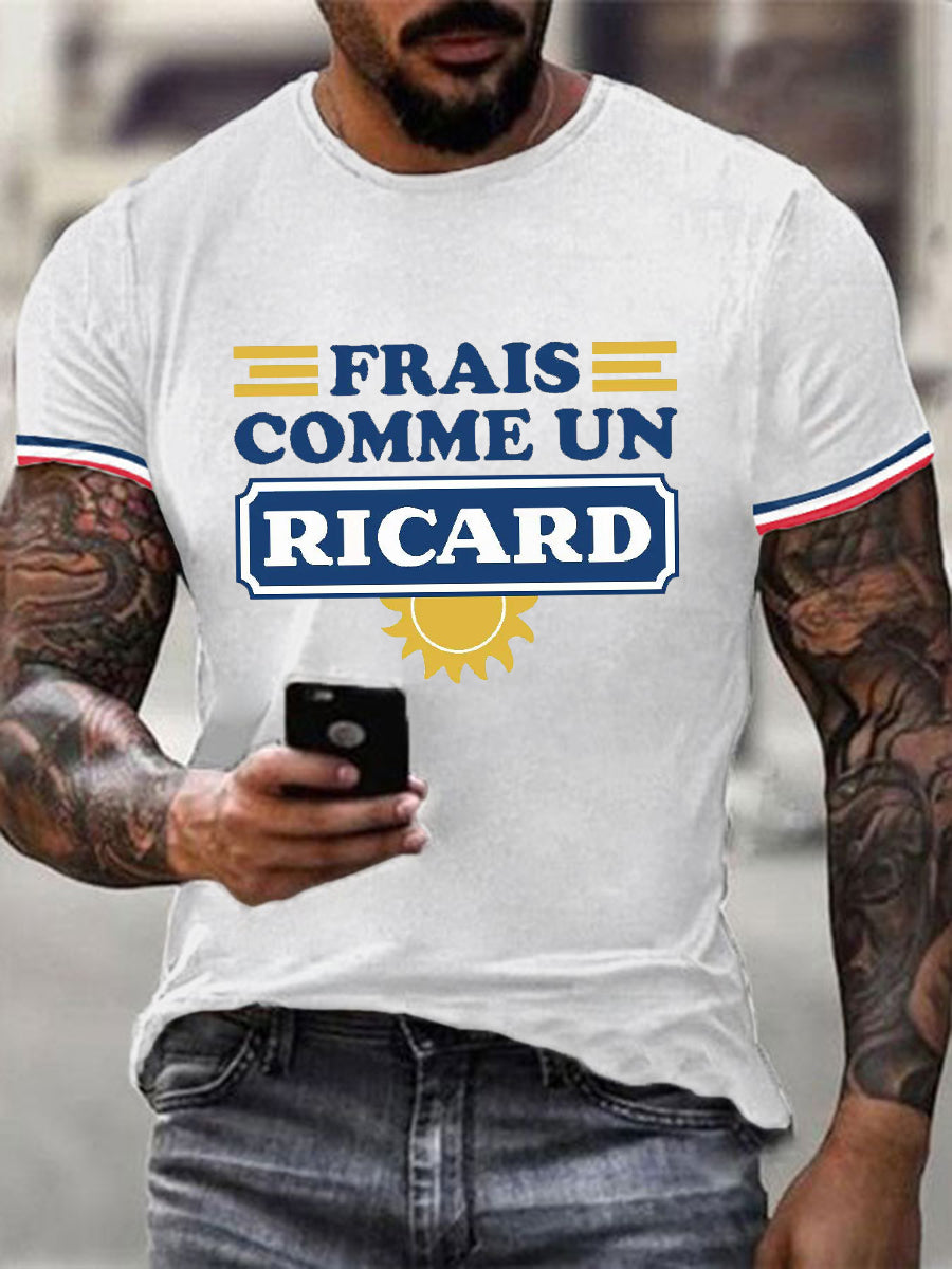 T-shirt à manches courtes Frais Comme Un Ricard pour homme