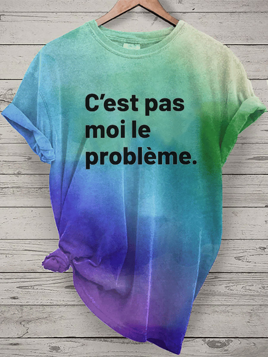 T-shirt C’est pas moi le problèmes Femme C / S