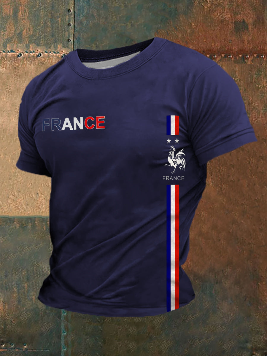 T-shirt France pour homme Bleu Marine / S