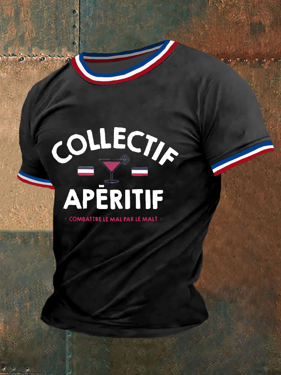 T-shirt manches courtes Collectif Apéritif Homme