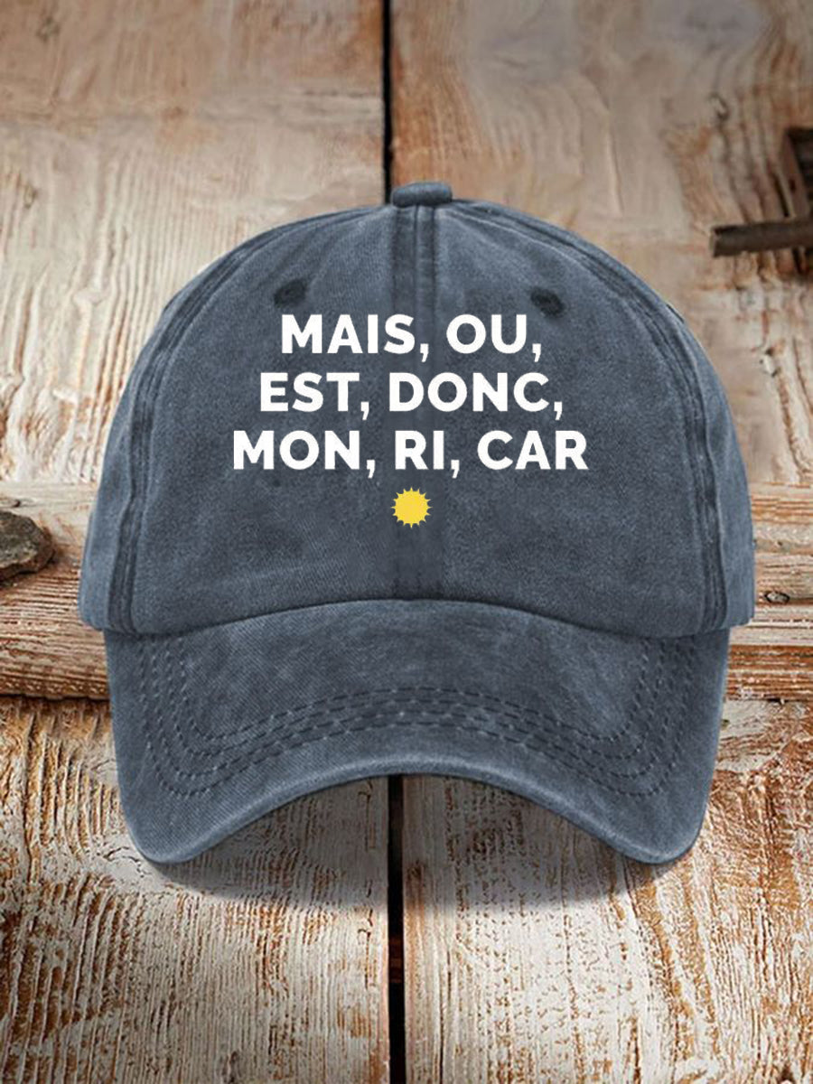 Chapeau Imprimé Mais Ou Est Donc Mon Ricard Unisexe