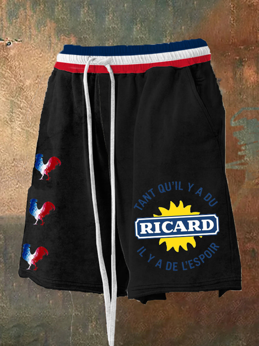 Short Tant Qu’il Y A Du Ricard Homme Noir / S