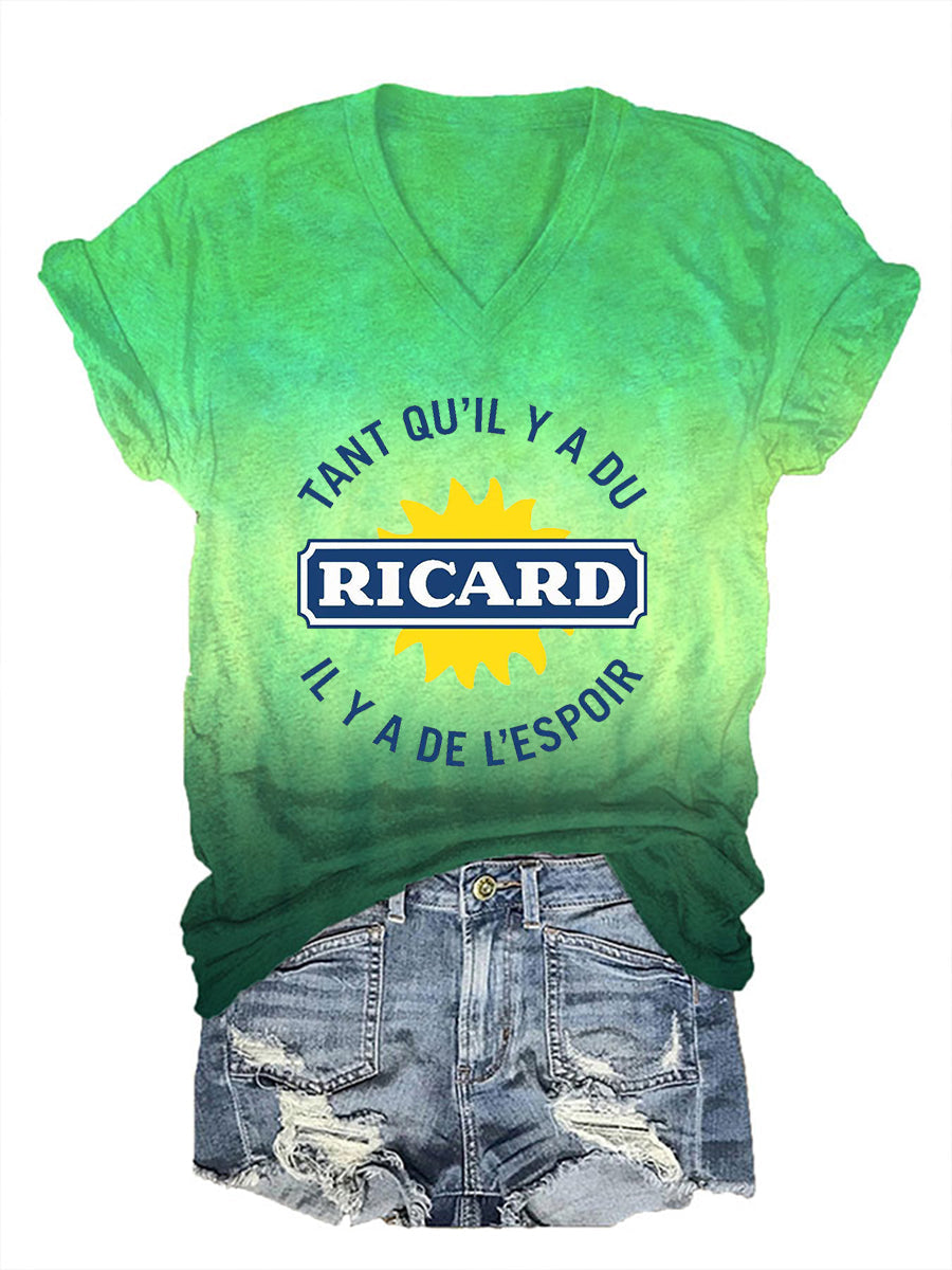 T-shirt à manches courtes Tant Qu'il Y A Du Ricard Femme