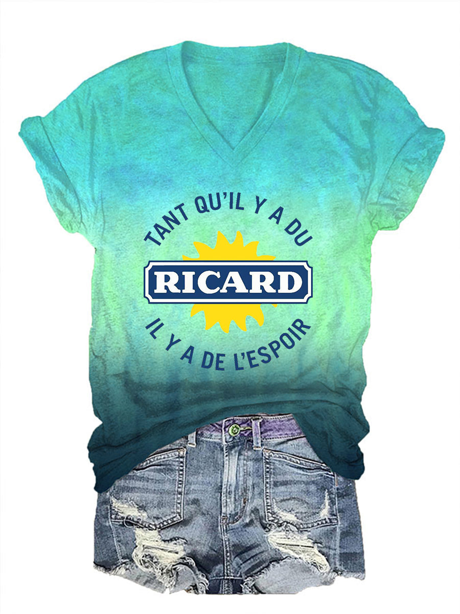 T-shirt à manches courtes Tant Qu'il Y A Du Ricard Femme