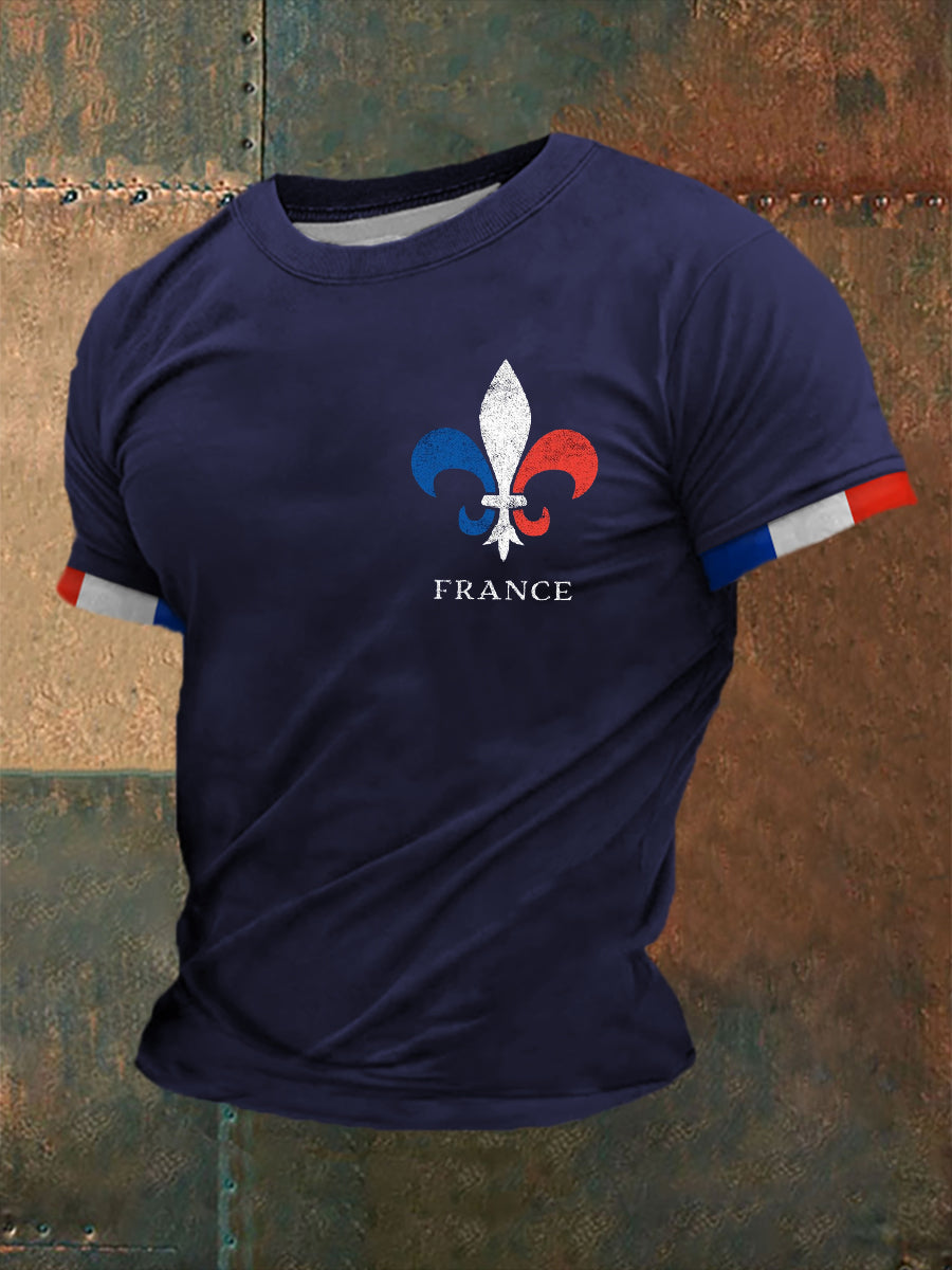 T-shirt imprimé The Fleur de Lys Homme Bleu Marine / S