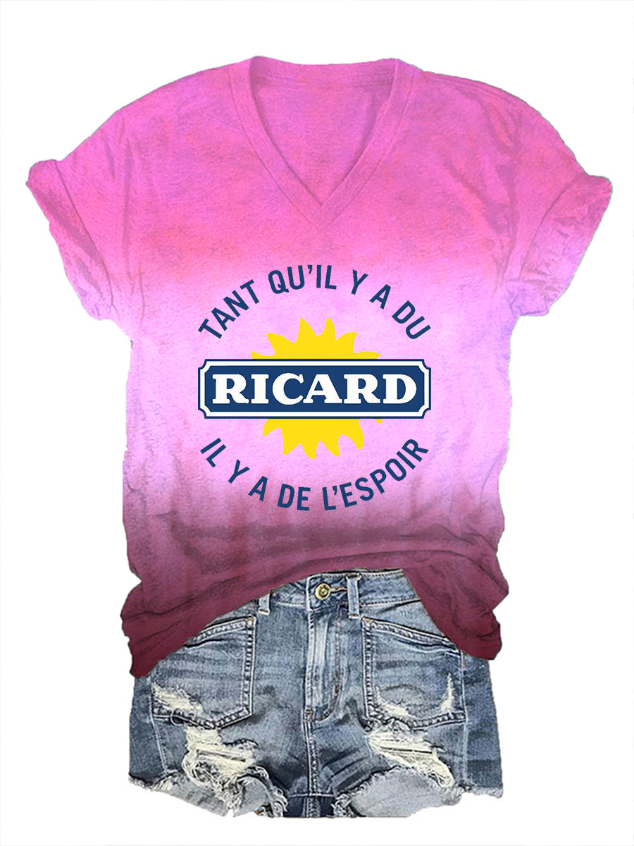 T-shirt à manches courtes Tant Qu'il Y A Du Ricard Femme