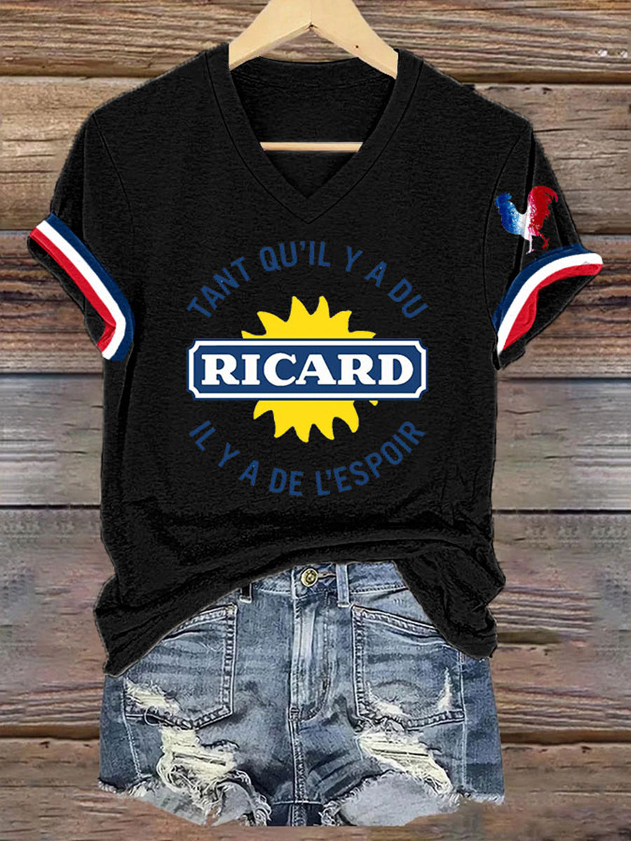 T-shirt à manches courtes Tant Qu'il Y A Du Ricard Femme