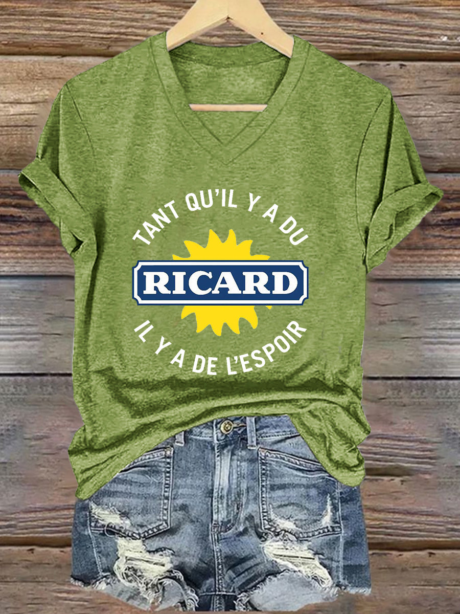 T-shirt à manches courtes Tant Qu'il Y A Du Ricard Femme