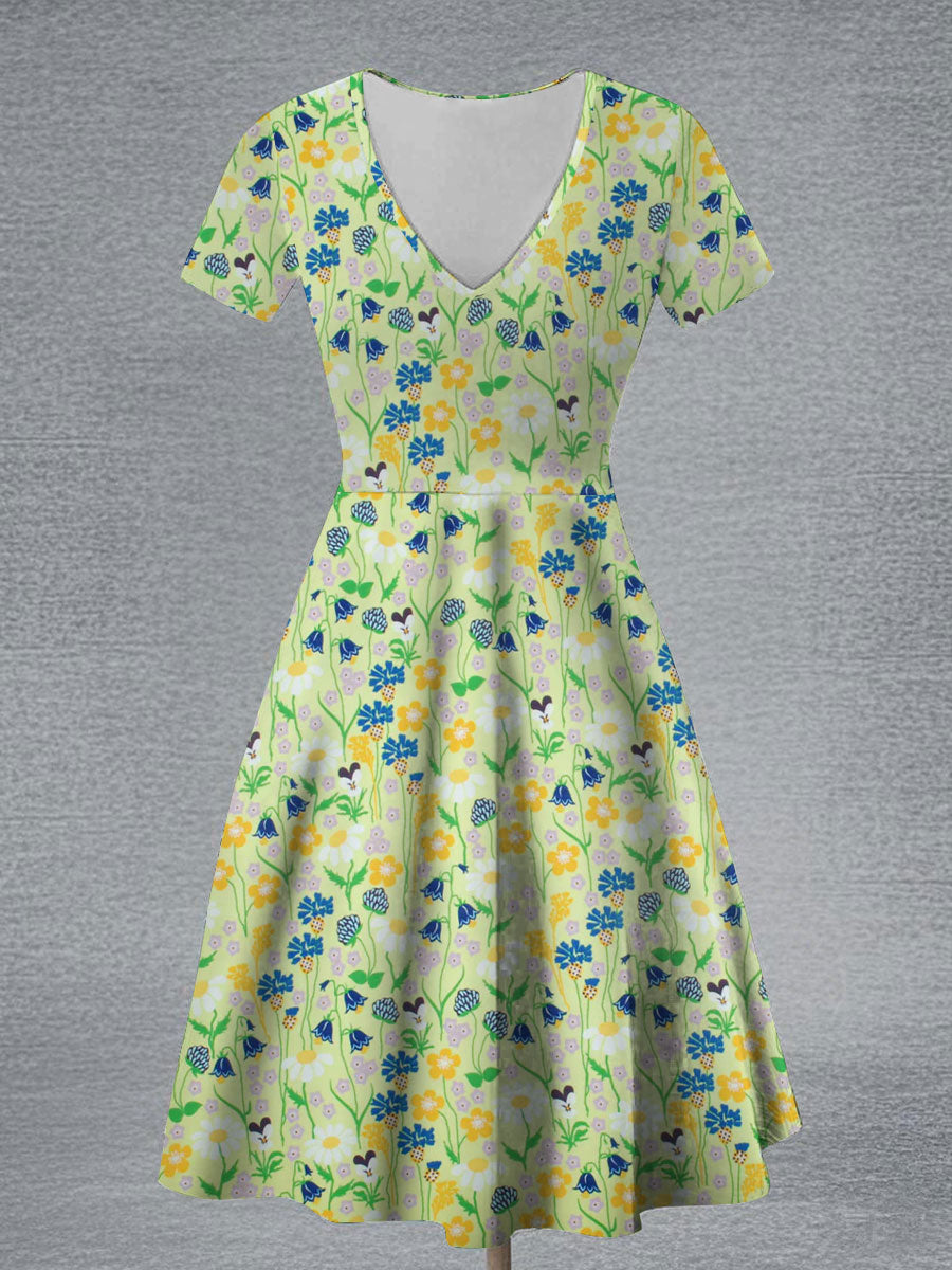 Robe à imprimé floral Midsummer pour femmes