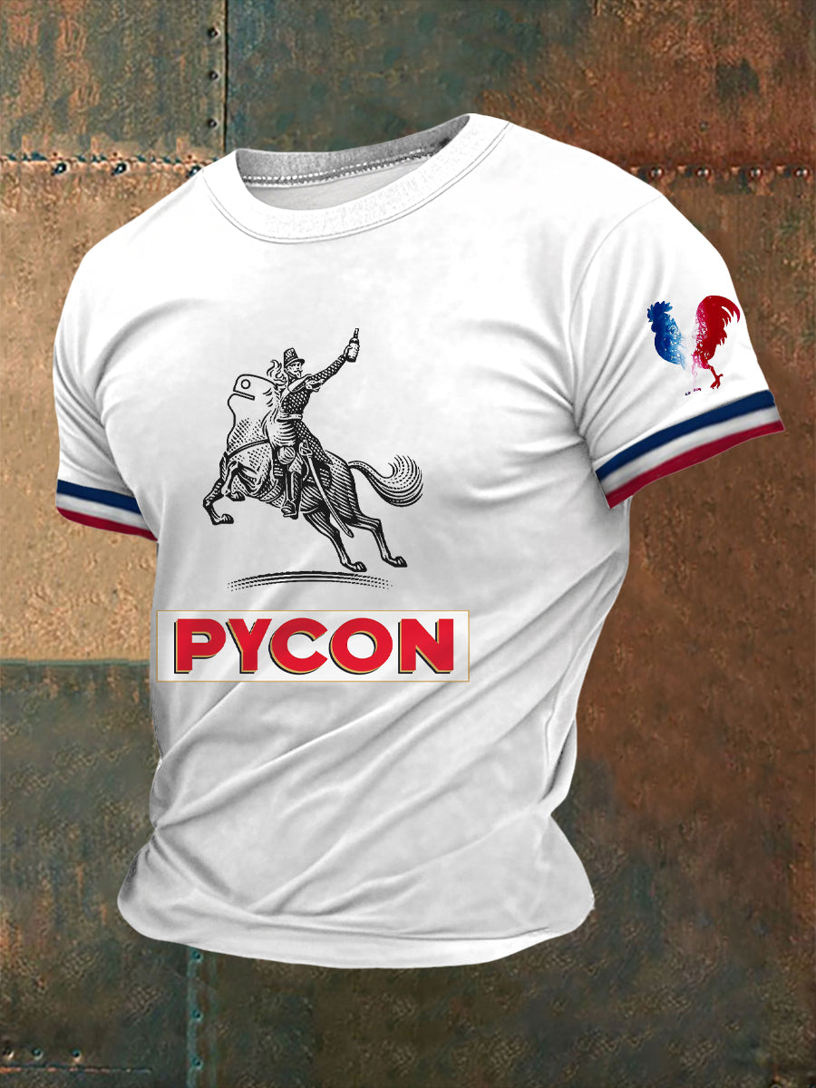 T-shirt à manches courtes Picon Alcohol Printed Homme Blanc / S
