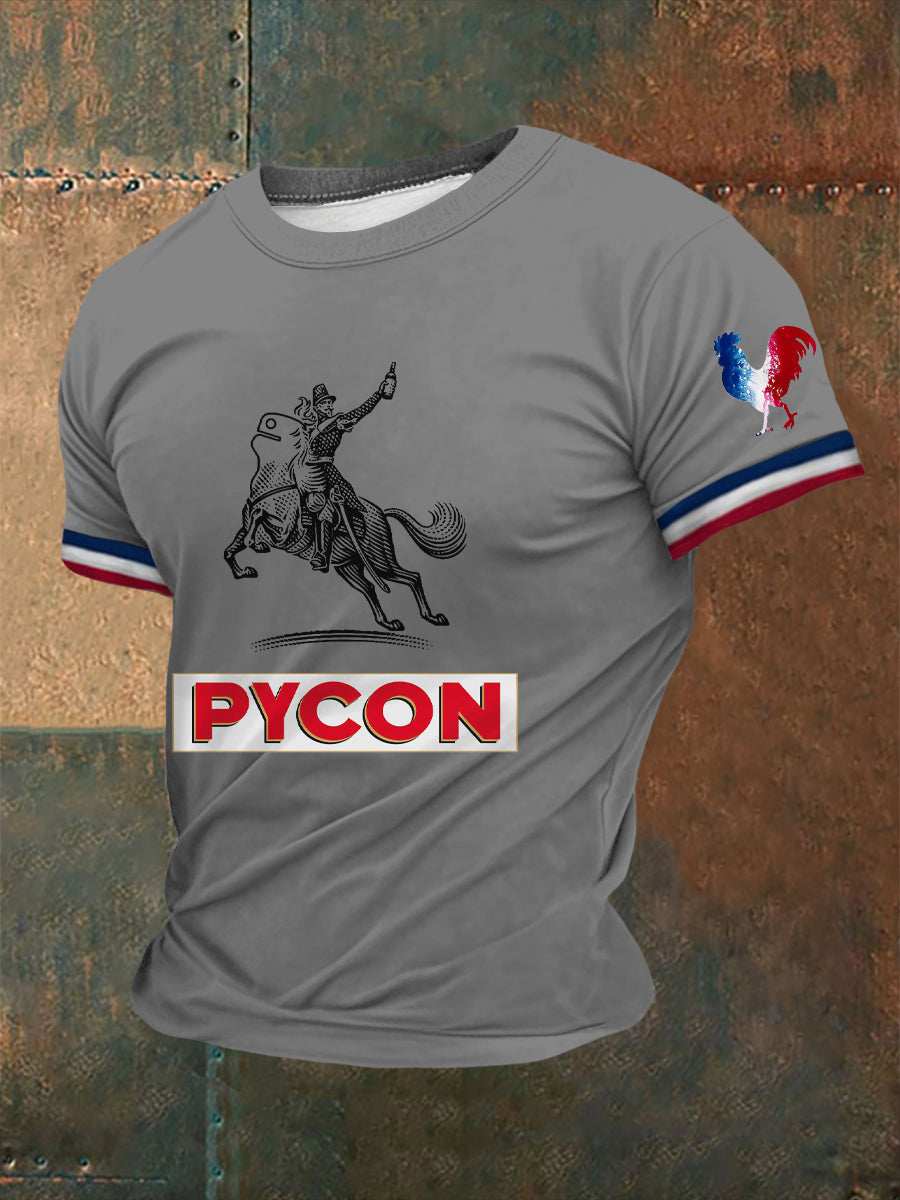 T-shirt à manches courtes Picon Alcohol Printed Homme Gris clair / S