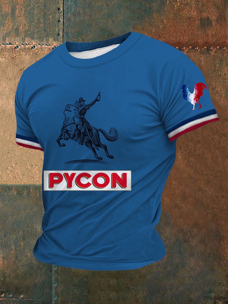 T-shirt à manches courtes Picon Alcohol Printed Homme Bleu / S