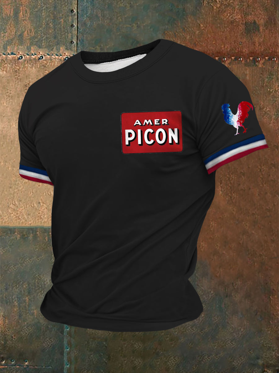 T-shirt à manches courtes Picon Alcohol Printed Homme Noir / S