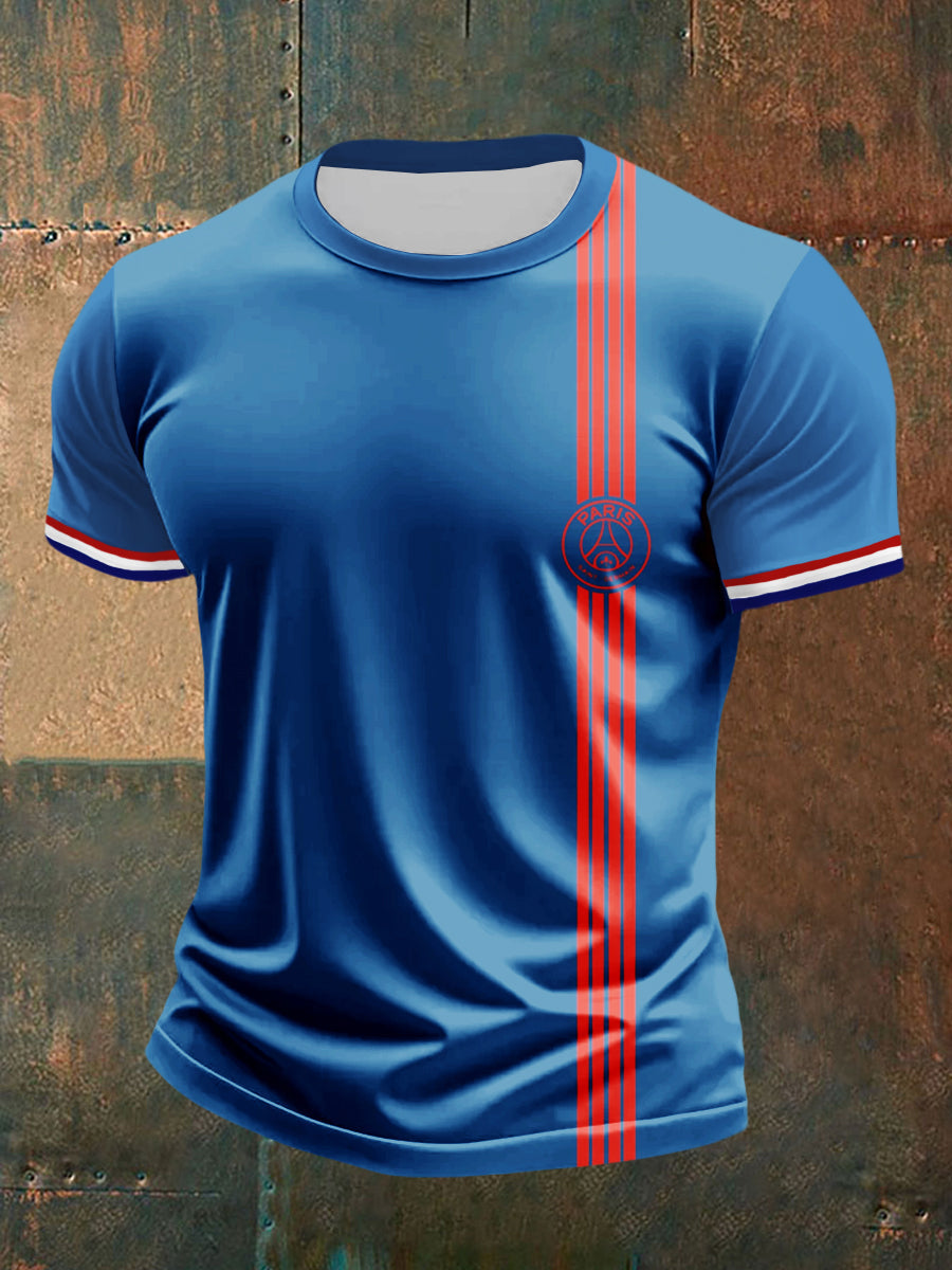 Haut de maillot de football rétro Paris Saint-Germain pour homme Bleu / S