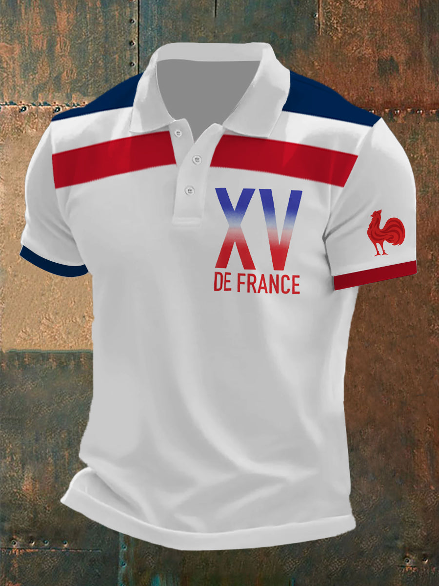 Polo à manches courtes XV De France Homme Blanc / S