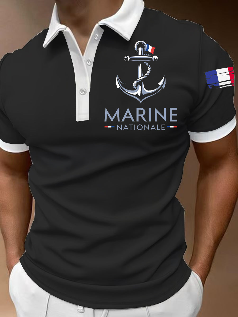 T-shirt à manches courtes Marine Nationale Homme