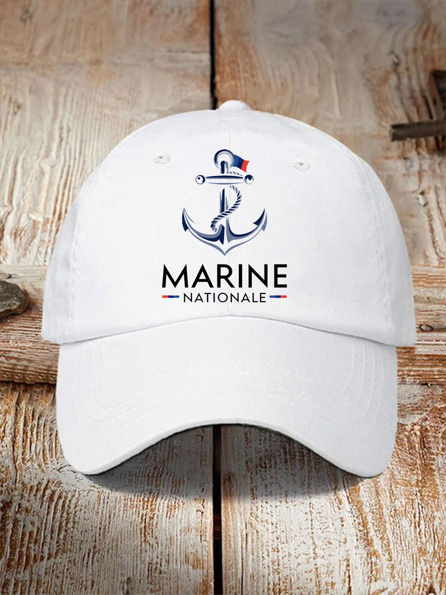 Chapeau imprimé Marine Nationale Unisexe