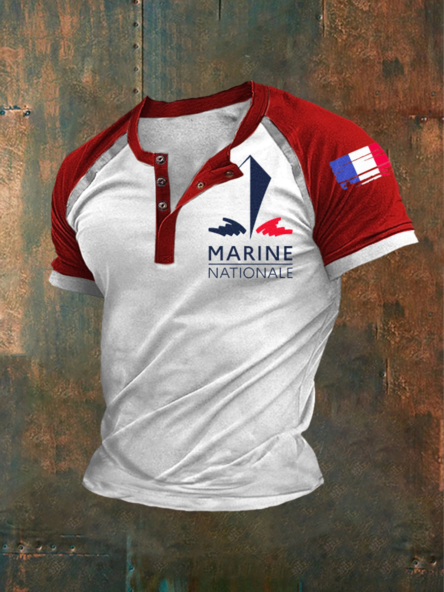 T-shirt à manches courtes Marine Nationale Homme