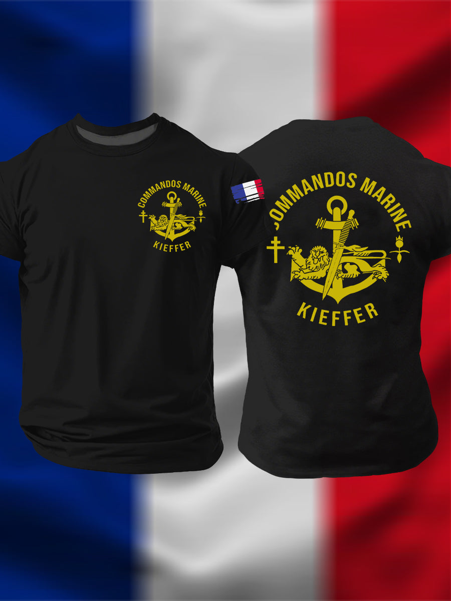 T-shirt à manches courtes Commandos Marine Homme