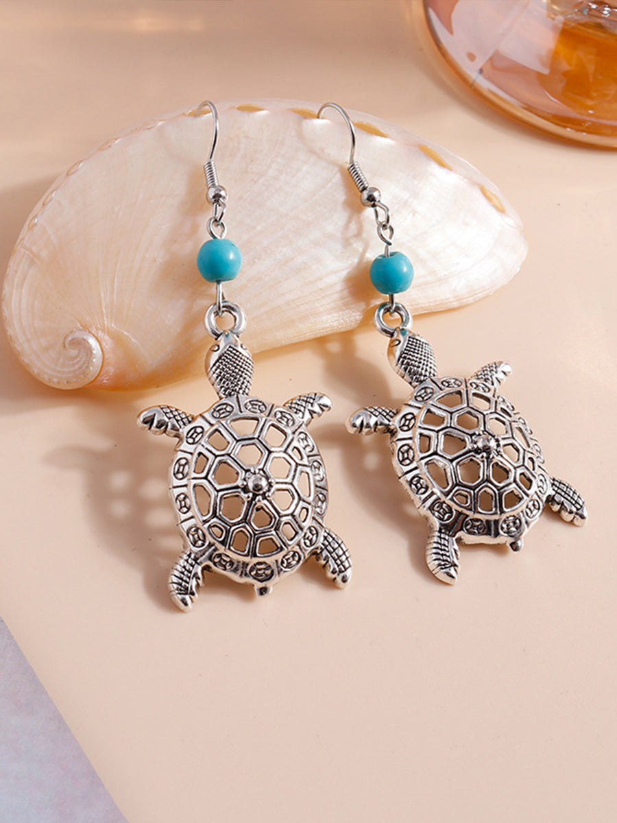 Boucles d'Oreilles Tortue Découpées Femme