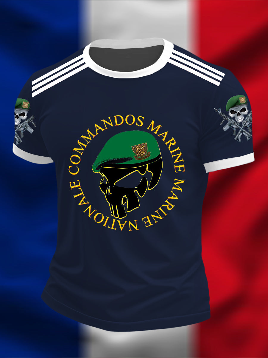 T-shirt à manches courtes Commandos Marine Homme