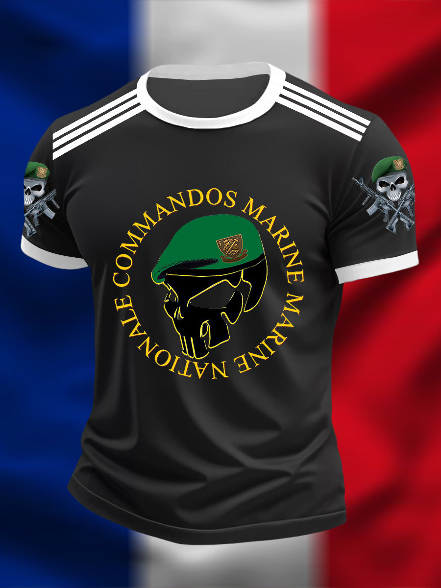 T-shirt à manches courtes Commandos Marine Homme