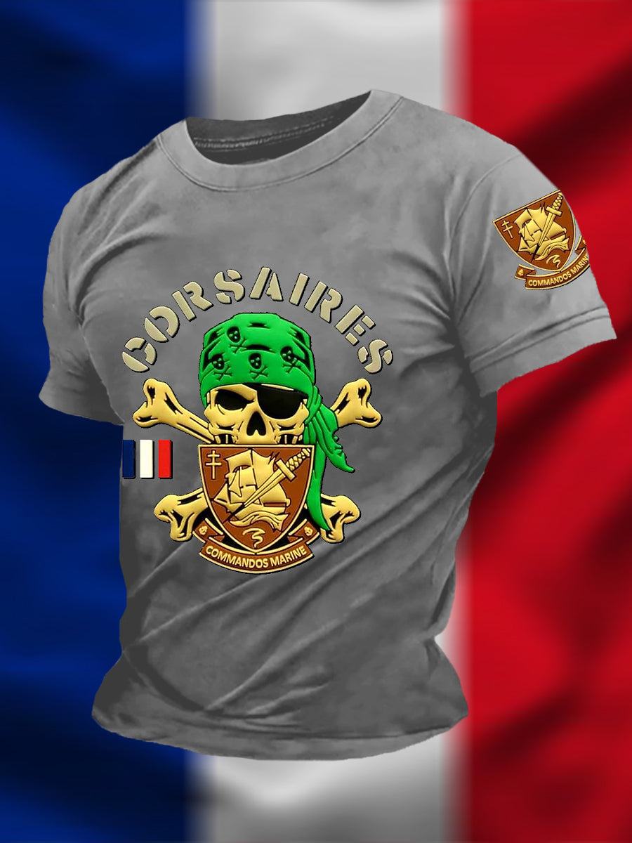 T-shirt à manches courtes Commandos Marine Homme