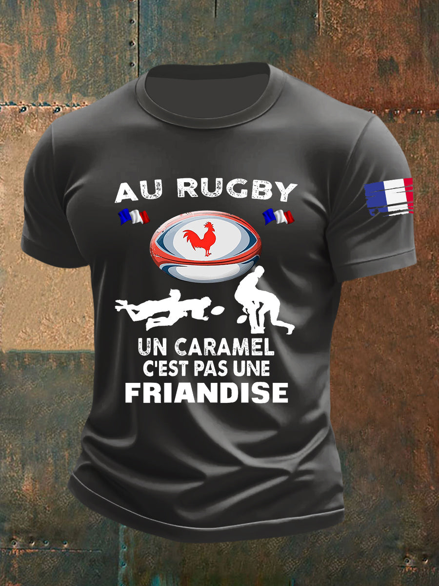T-shirt à manches courtes Je Peux Pas J'ai Rugby Homme