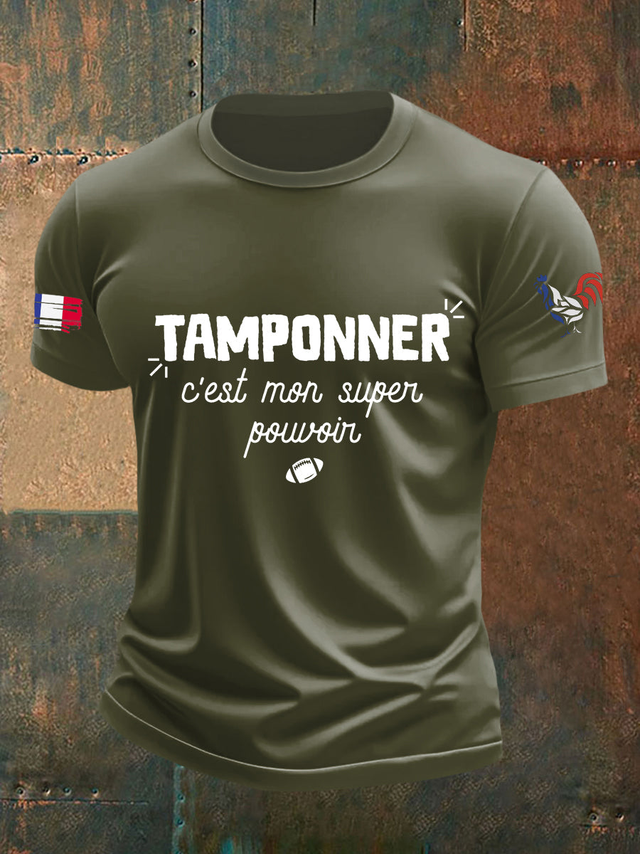 T-shirt manches courtes Tamponner C'est Mon Super Pouvoir Homme