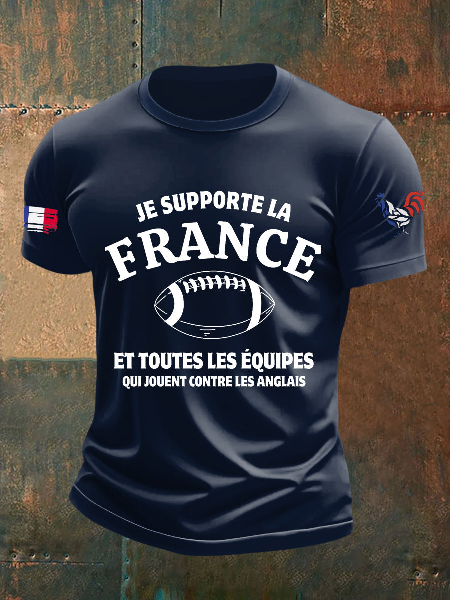 T-shirt à manches courtes Je Supporte La France Homme