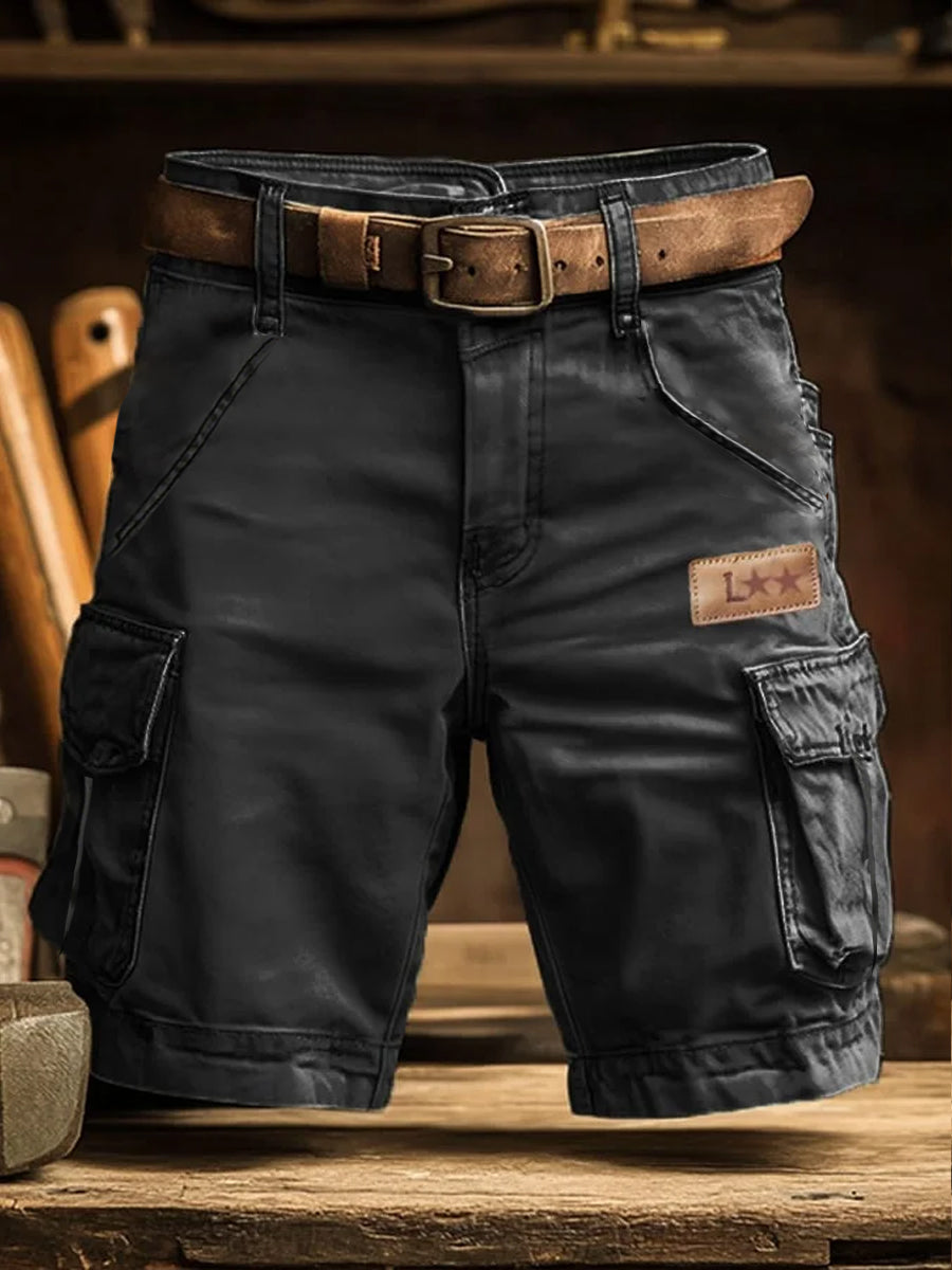 Hommes de vacances rétro Business Art Print Casual Shorts
