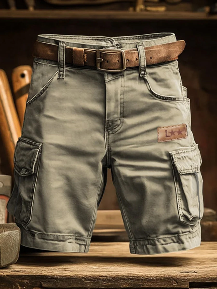 Hommes de vacances rétro Business Art Print Casual Shorts