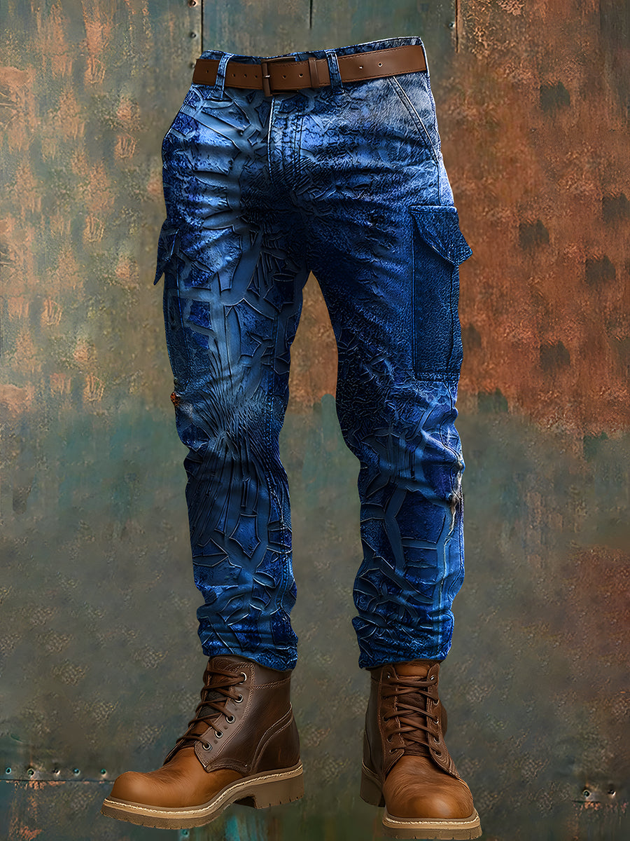 Pantalon de travail décontracté pour hommes rétro vacances Business Art Print