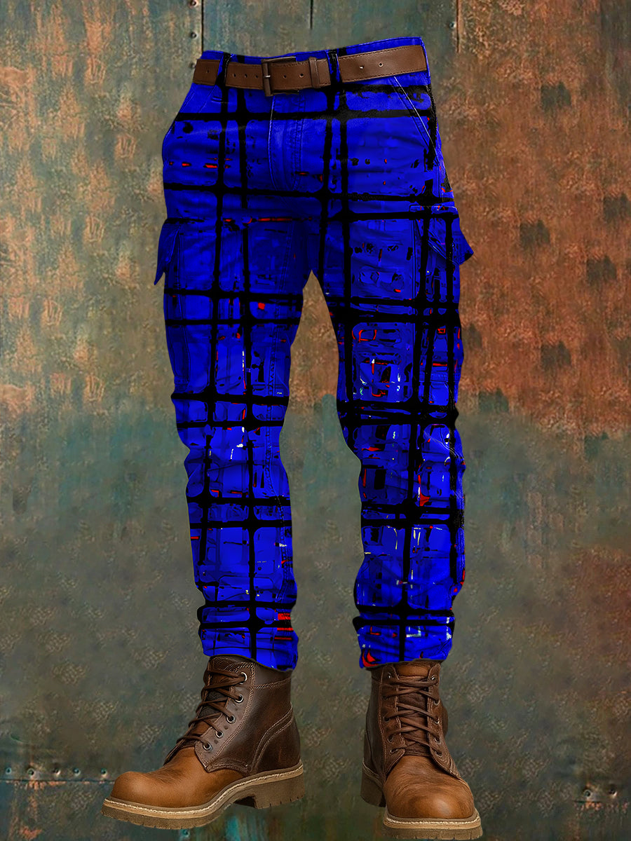 Pantalon de travail décontracté pour hommes rétro vacances Business Art Print
