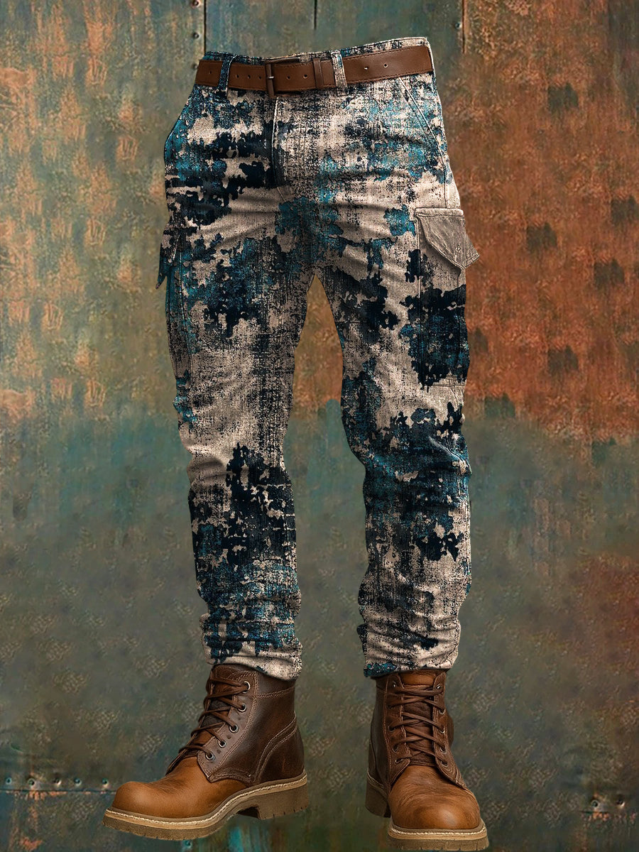 Pantalon de travail décontracté pour hommes rétro vacances Business Art Print