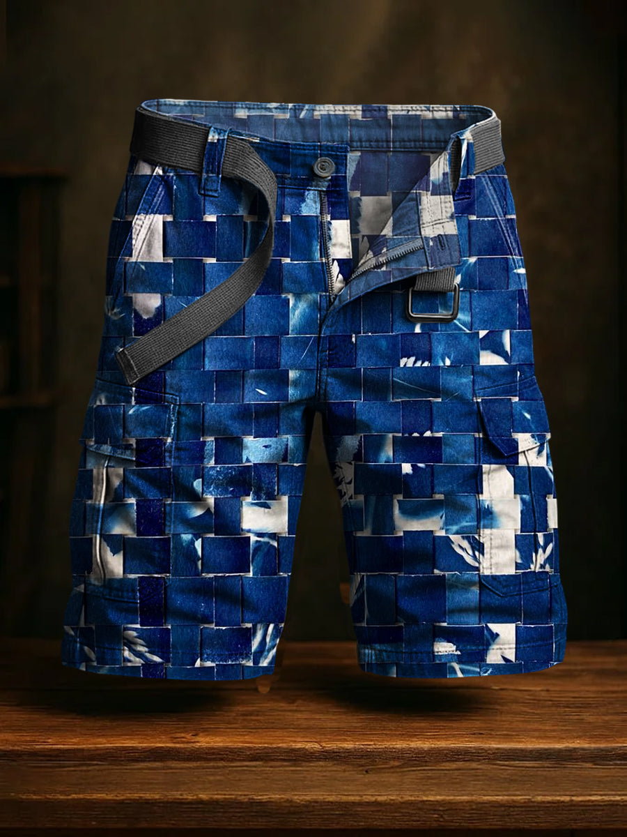 Hommes de vacances rétro Business Art Print Casual Shorts