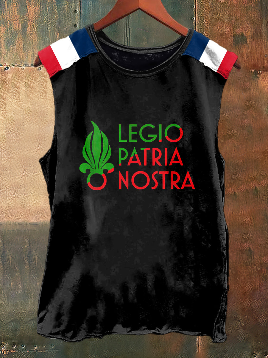 Débardeur sans manches Legio Patria Nostra Print Vintage Fashion pour hommes