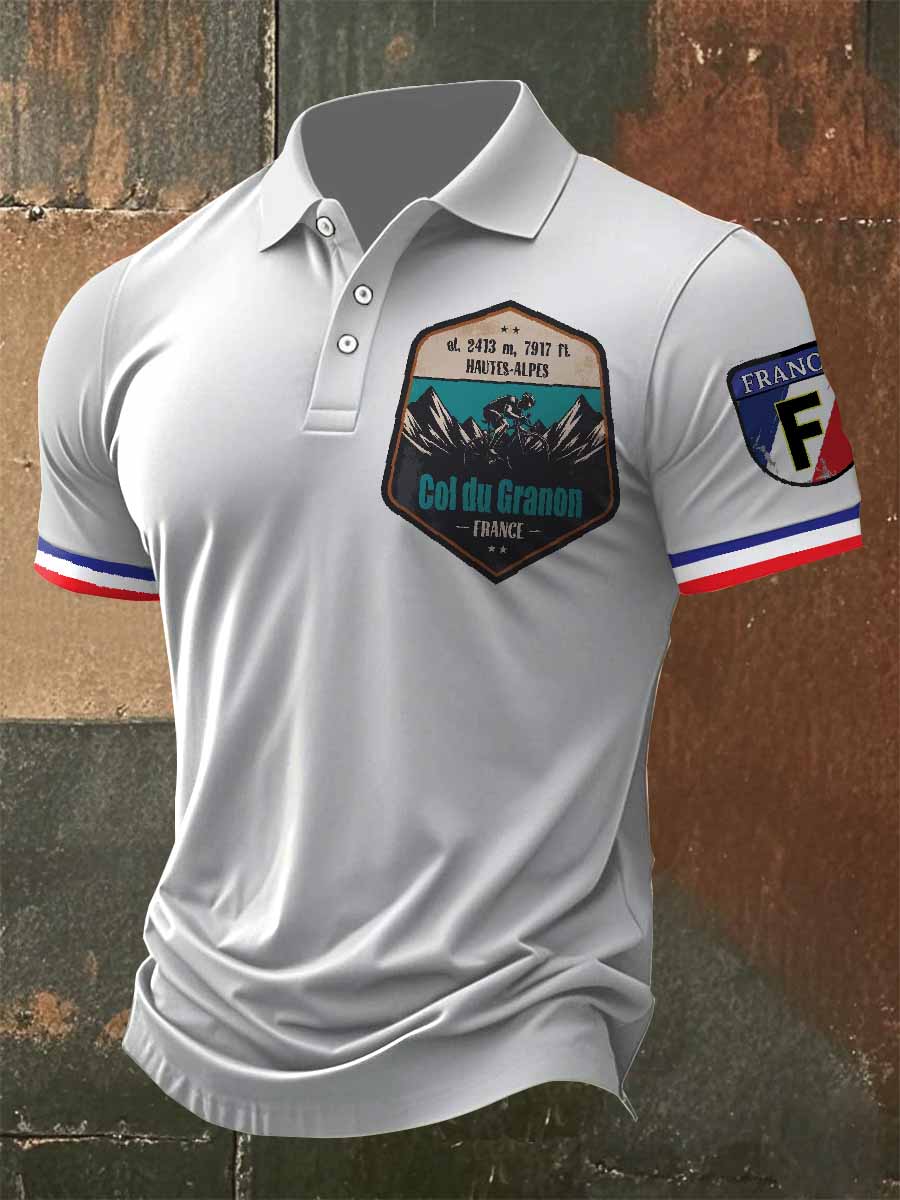 Polo À Manches Courtes Tour De France Pour Homme