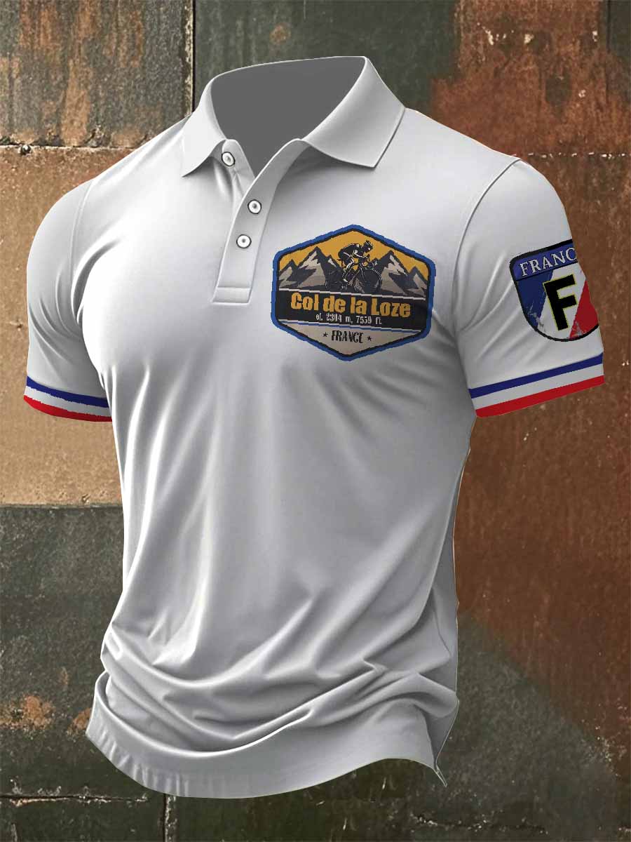 Polo À Manches Courtes Tour De France Pour Homme