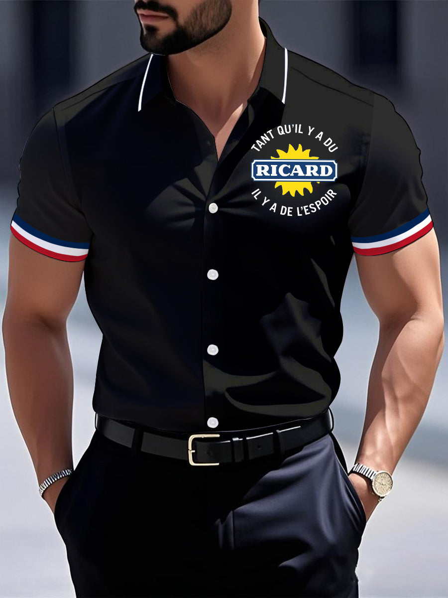 Chemise à manches courtes Tant Qu'il Y A Du Ricard Homme