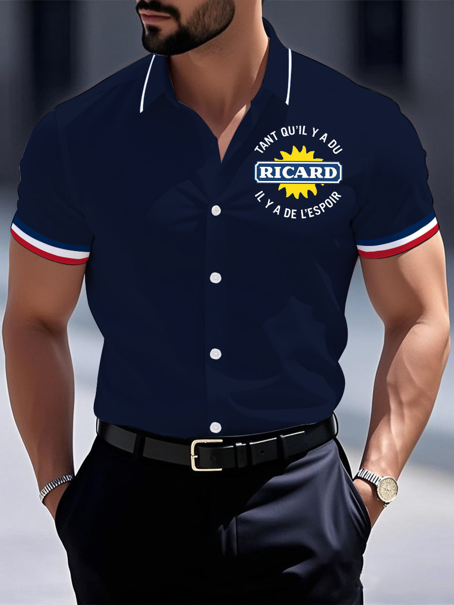 Chemise à manches courtes Tant Qu'il Y A Du Ricard Homme